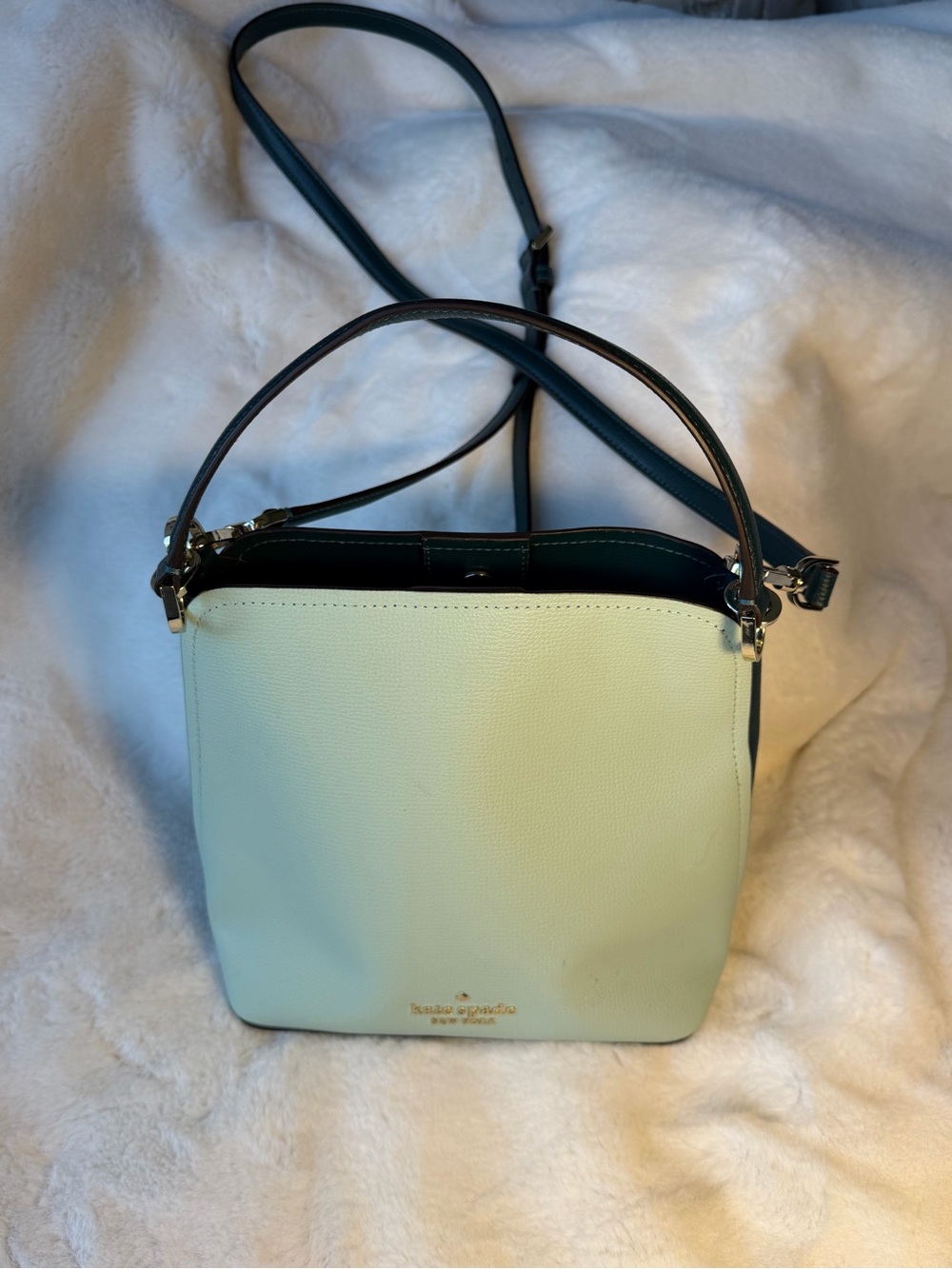 kate spade Darcy Seawater Pebbled Leather Crossbody Bag